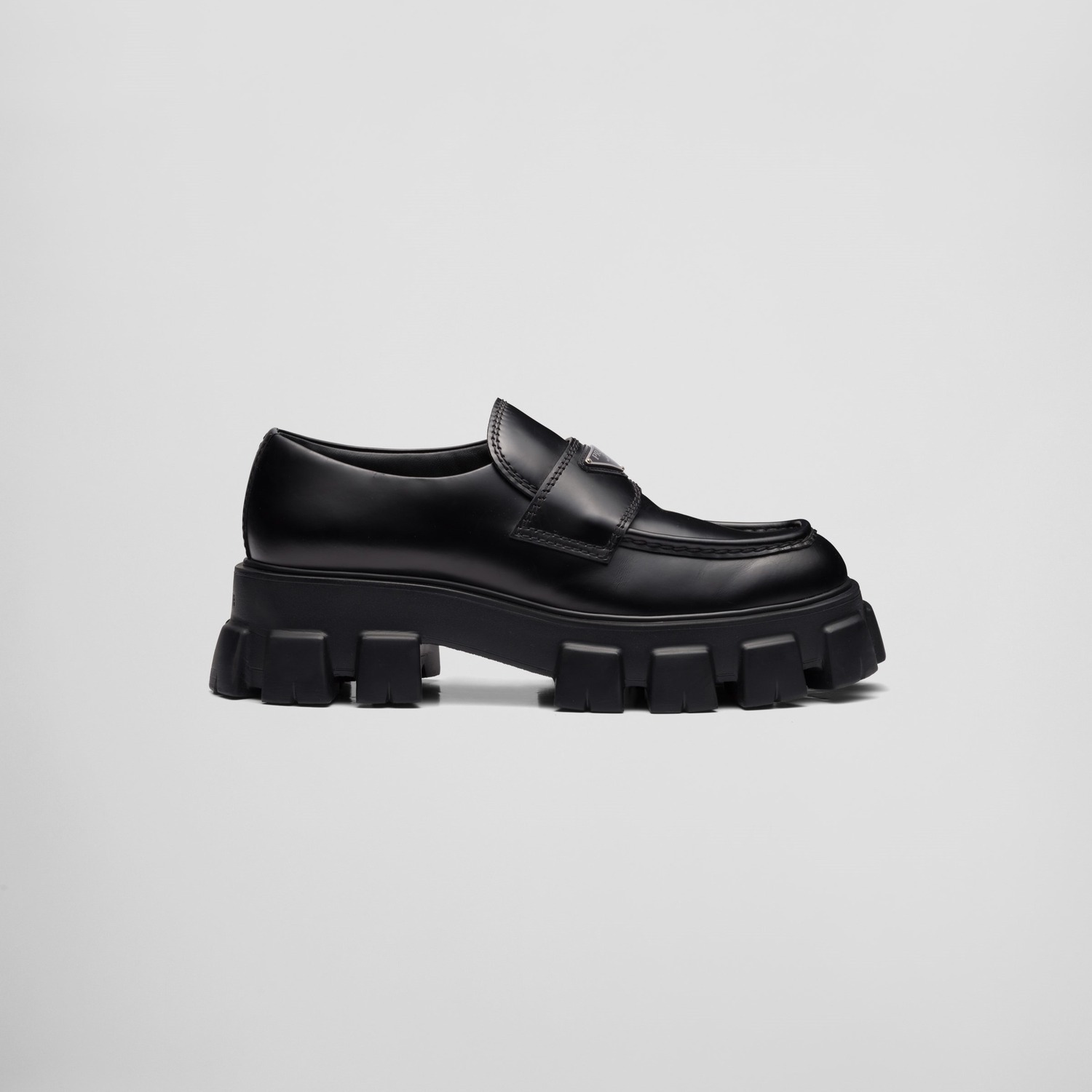 MONOLITH BRUSHED LEATHER LOAFERS