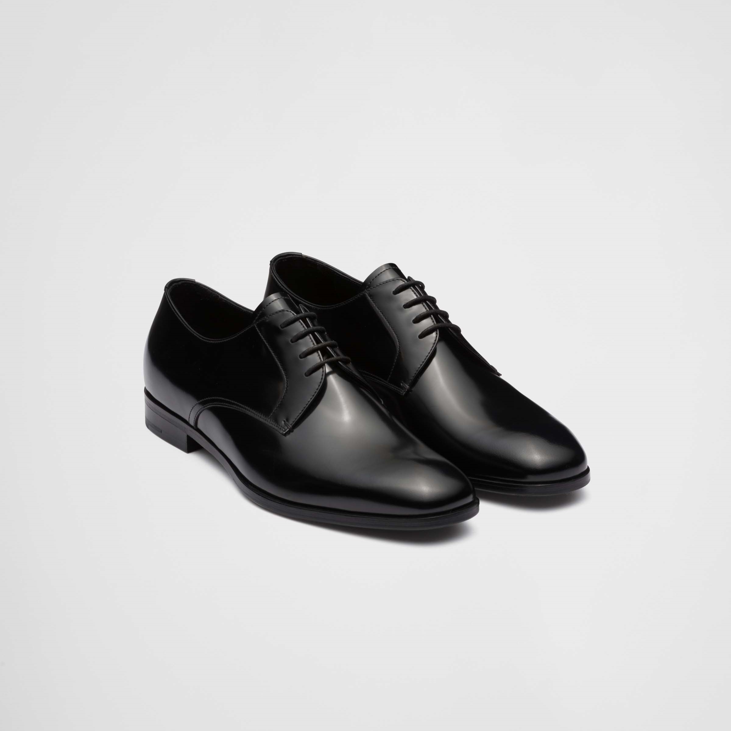 BRUSHED LEATHER DERBY SHOES