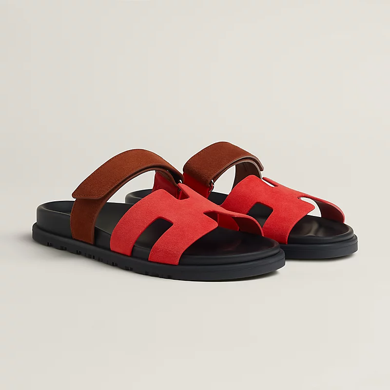 CHYPRE SANDAL, ROUGE CINÉTIQUE / GOLD