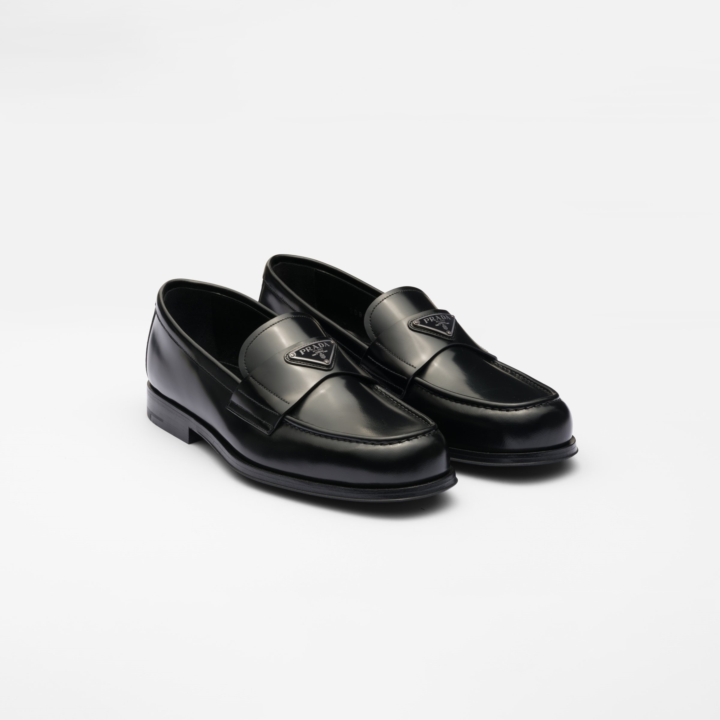 BRUSHED LEATHER LOAFERS