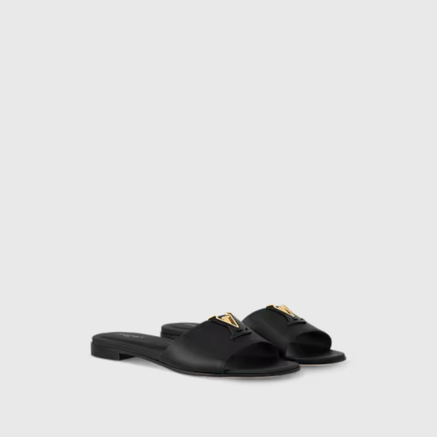 LV CAPRI FLAT MULE, BLACK