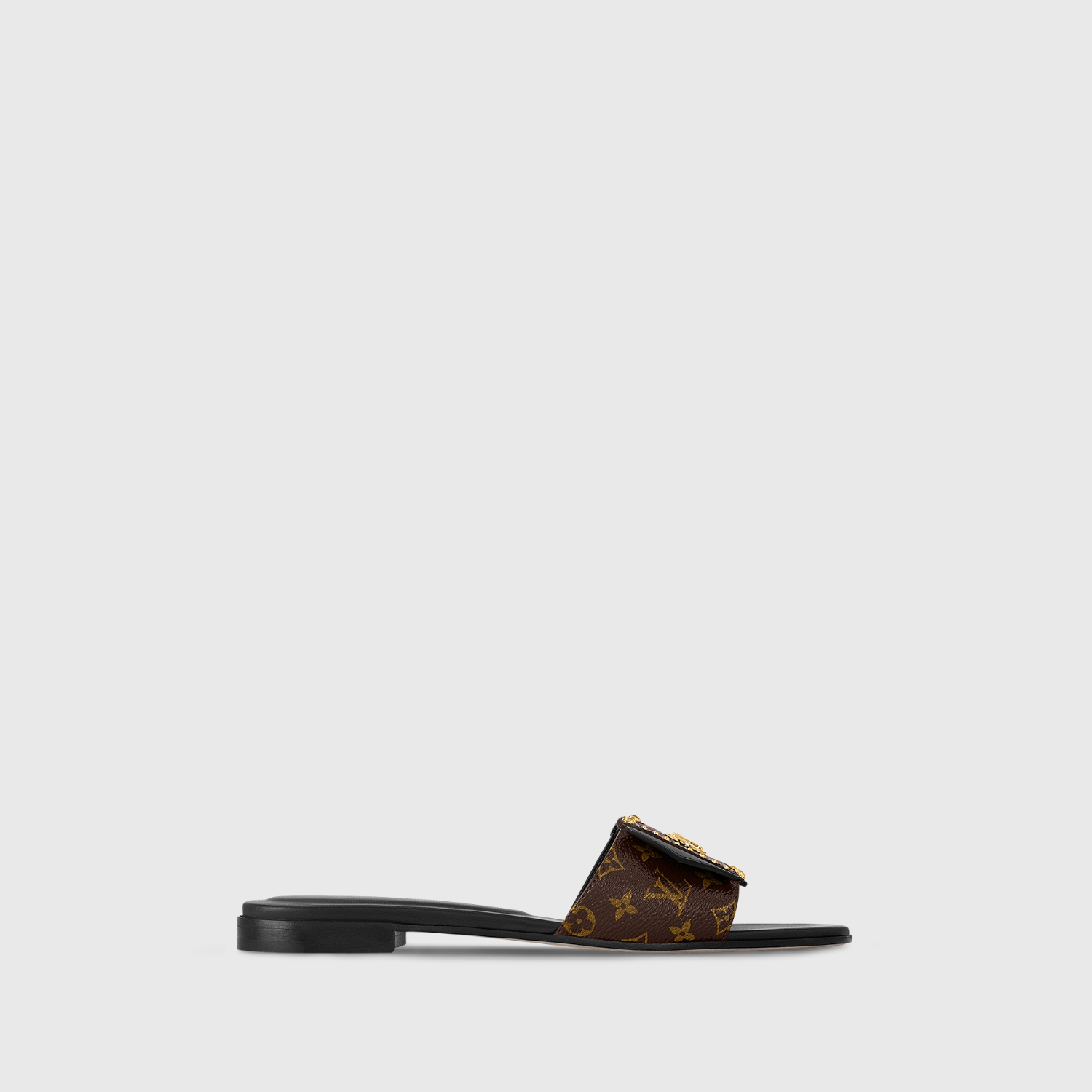 LV FRAME FLAT MULE, CACAO