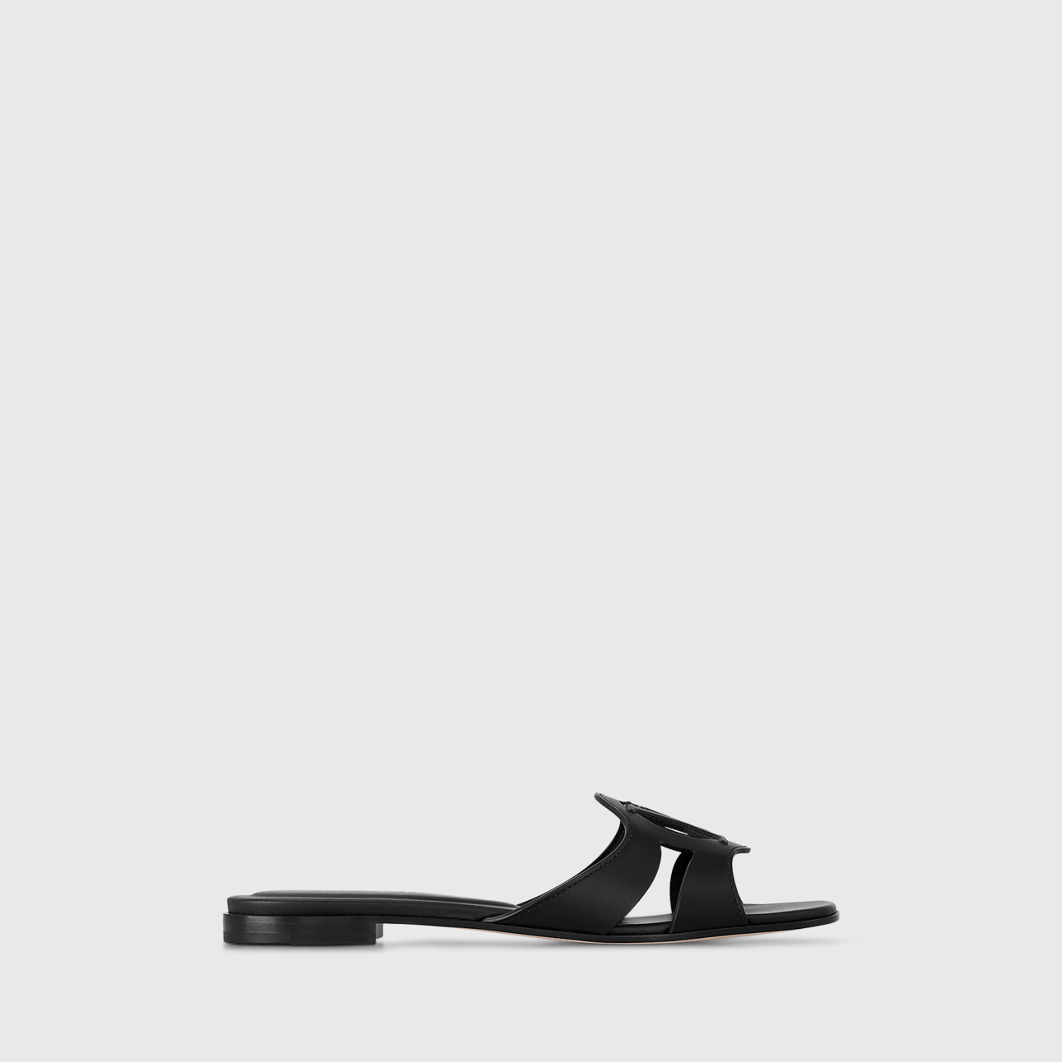 LV ISOLA FLAT MULE, BLACK