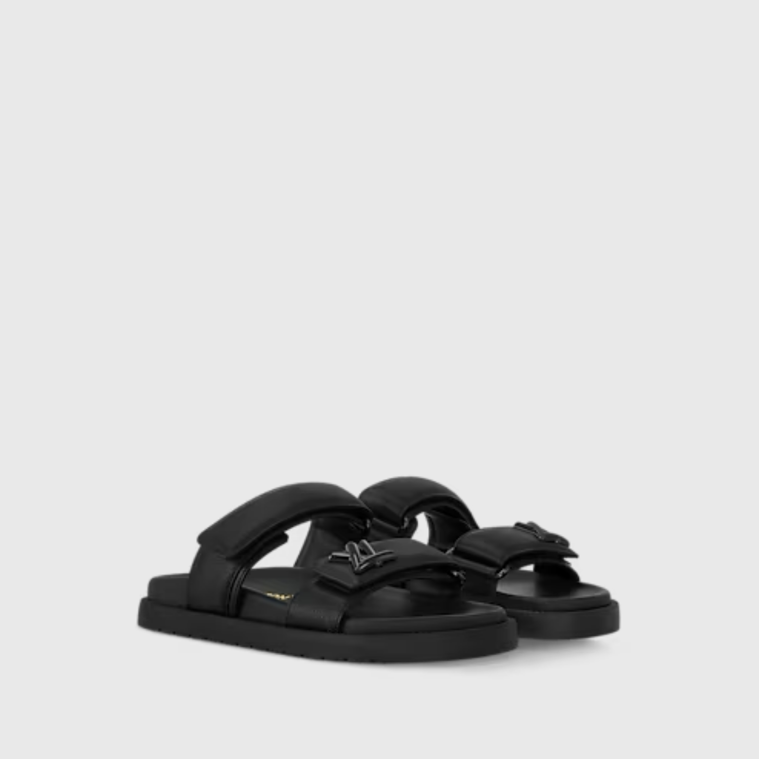 LV SUNSET FLAT COMFORT MULE, BLACK