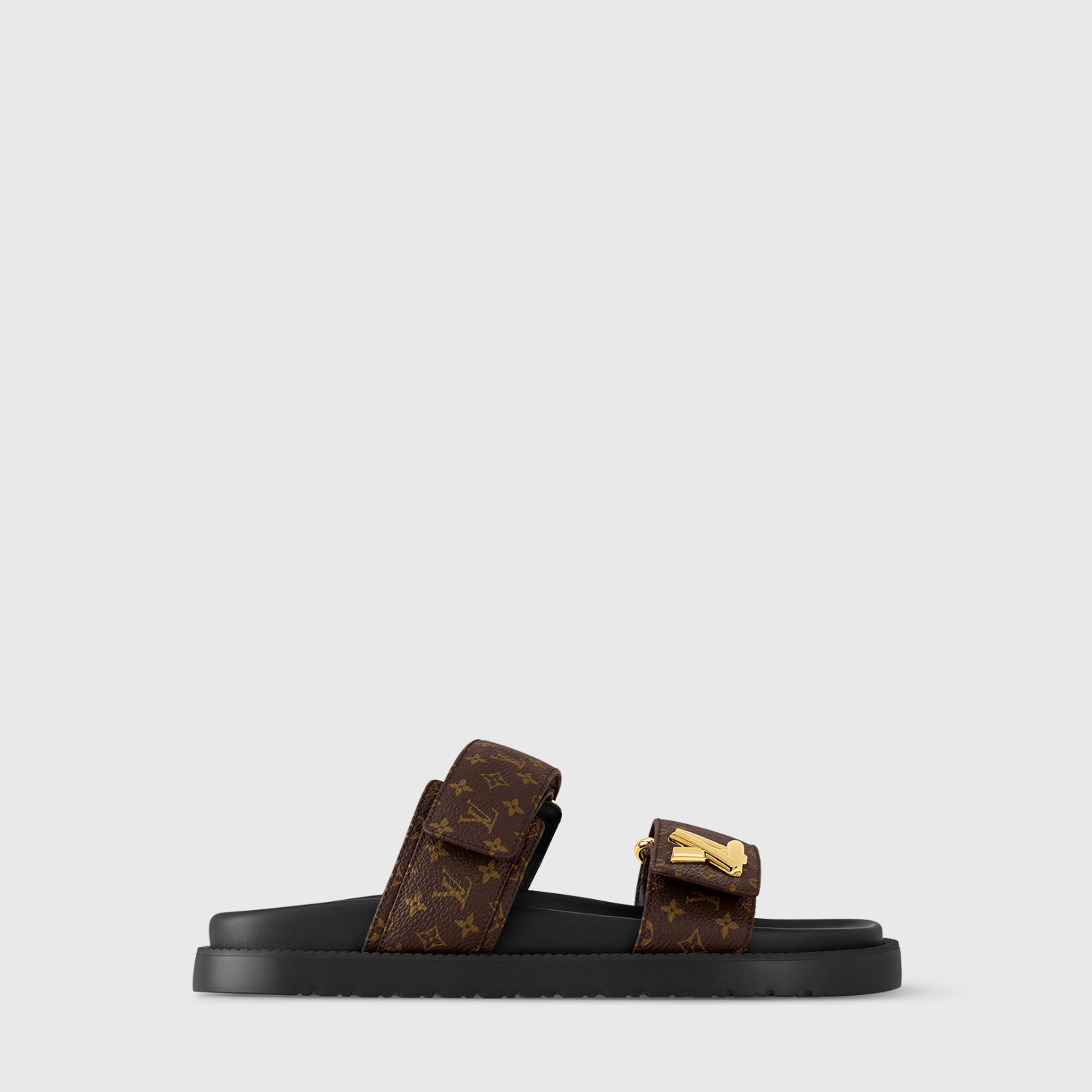 LV SUNSET FLAT COMFORT MULE, CACAO