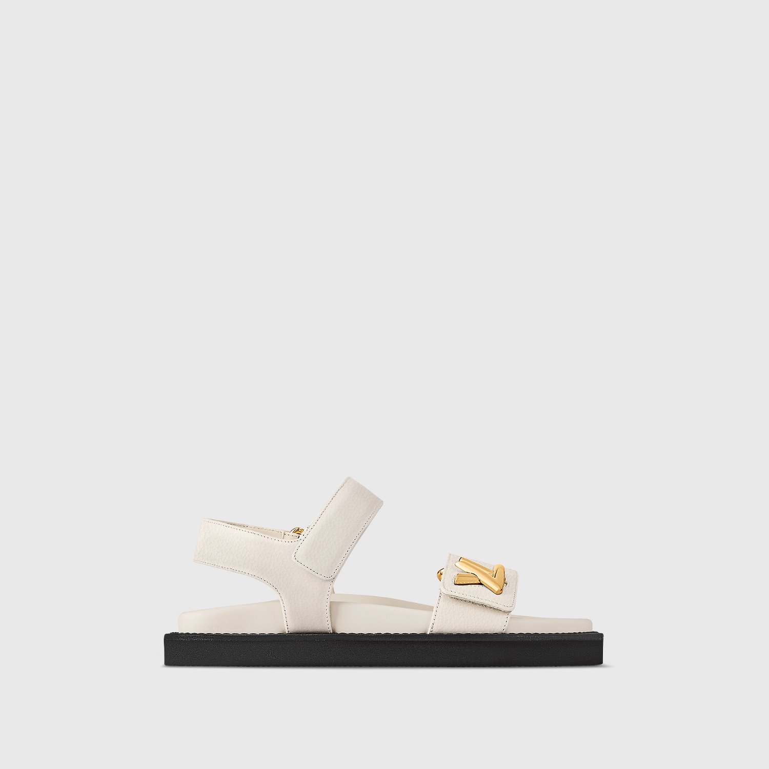 LV SUNSET FLAT COMFORT SANDAL, LIGHT BEIGE