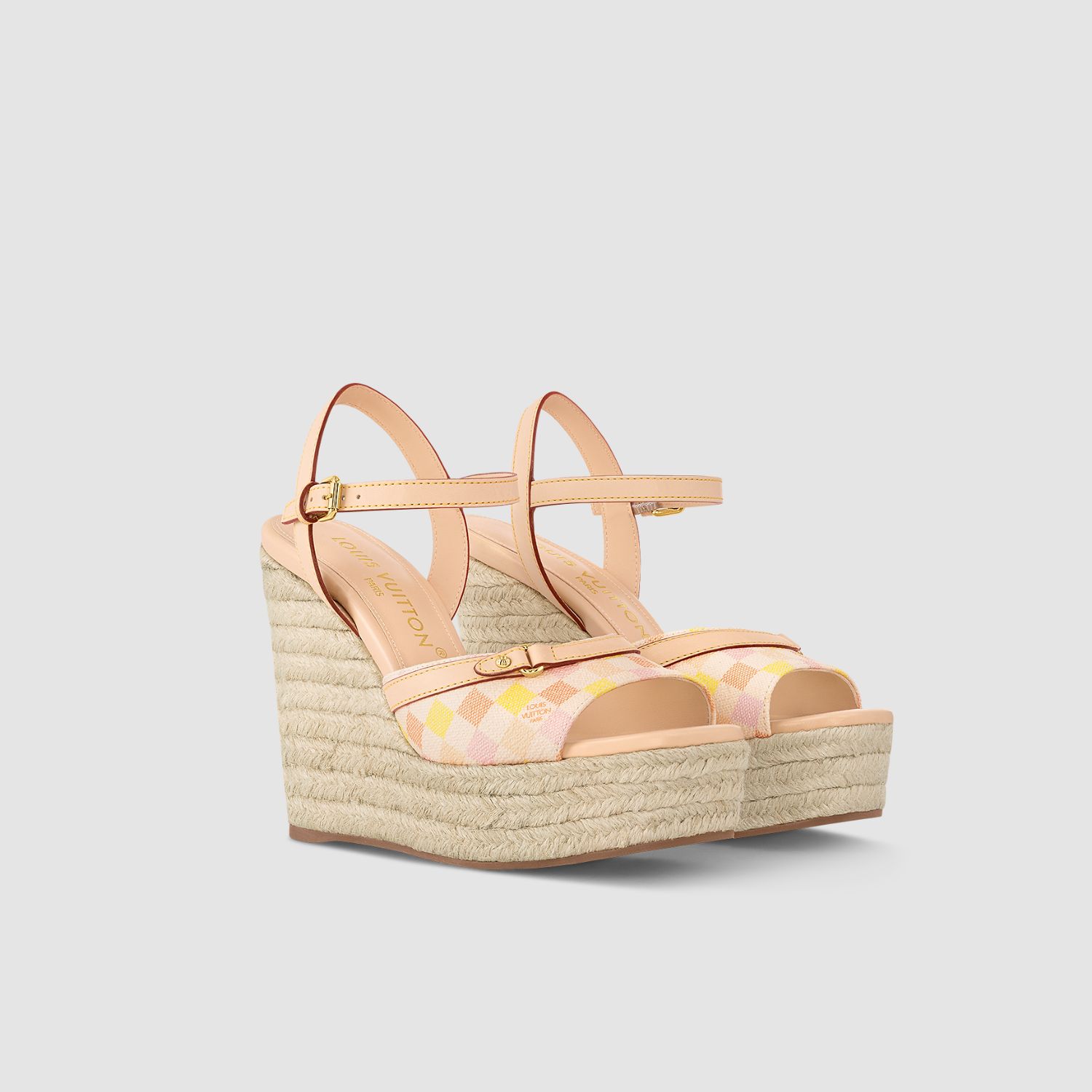 HELIOS WEDGE SANDAL, LIGHT PINK