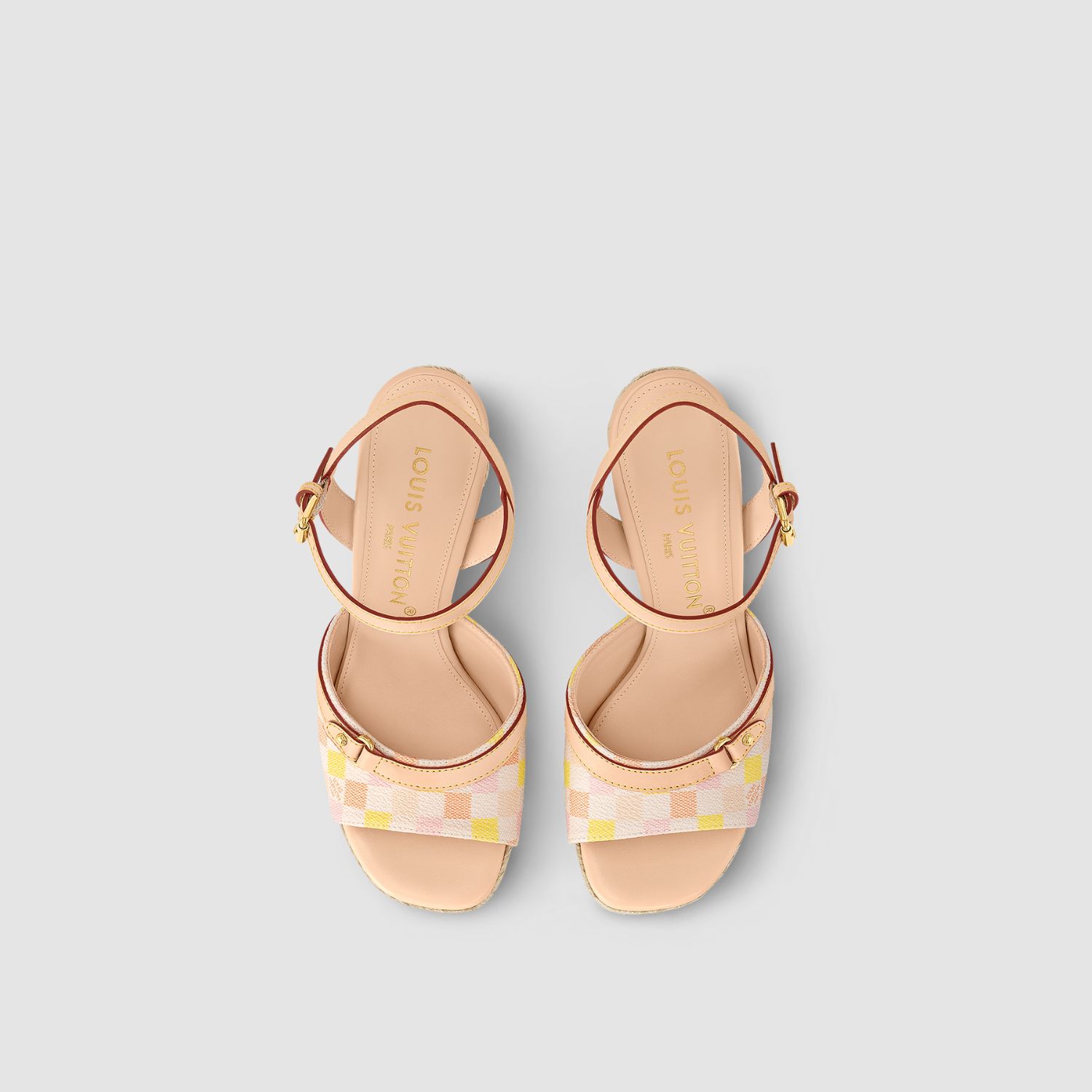 HELIOS WEDGE SANDAL, LIGHT PINK